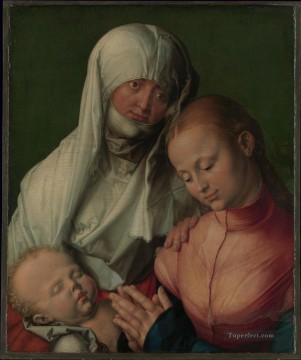  Albrecht Canvas - The Virgin and Child with St Anne Albrecht Durer
